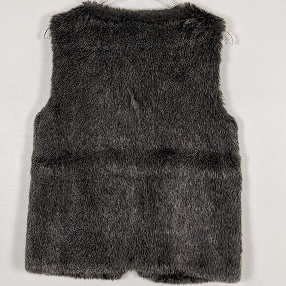 Eddie Bauer Brown Faux Fur Vest Women's Small - Picture 7 of 7